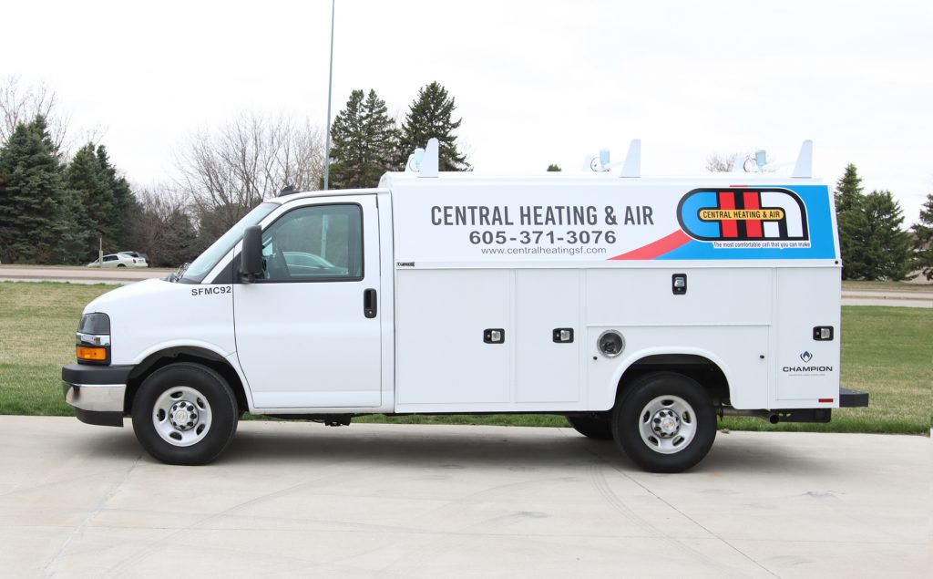 Central Heating & Air van